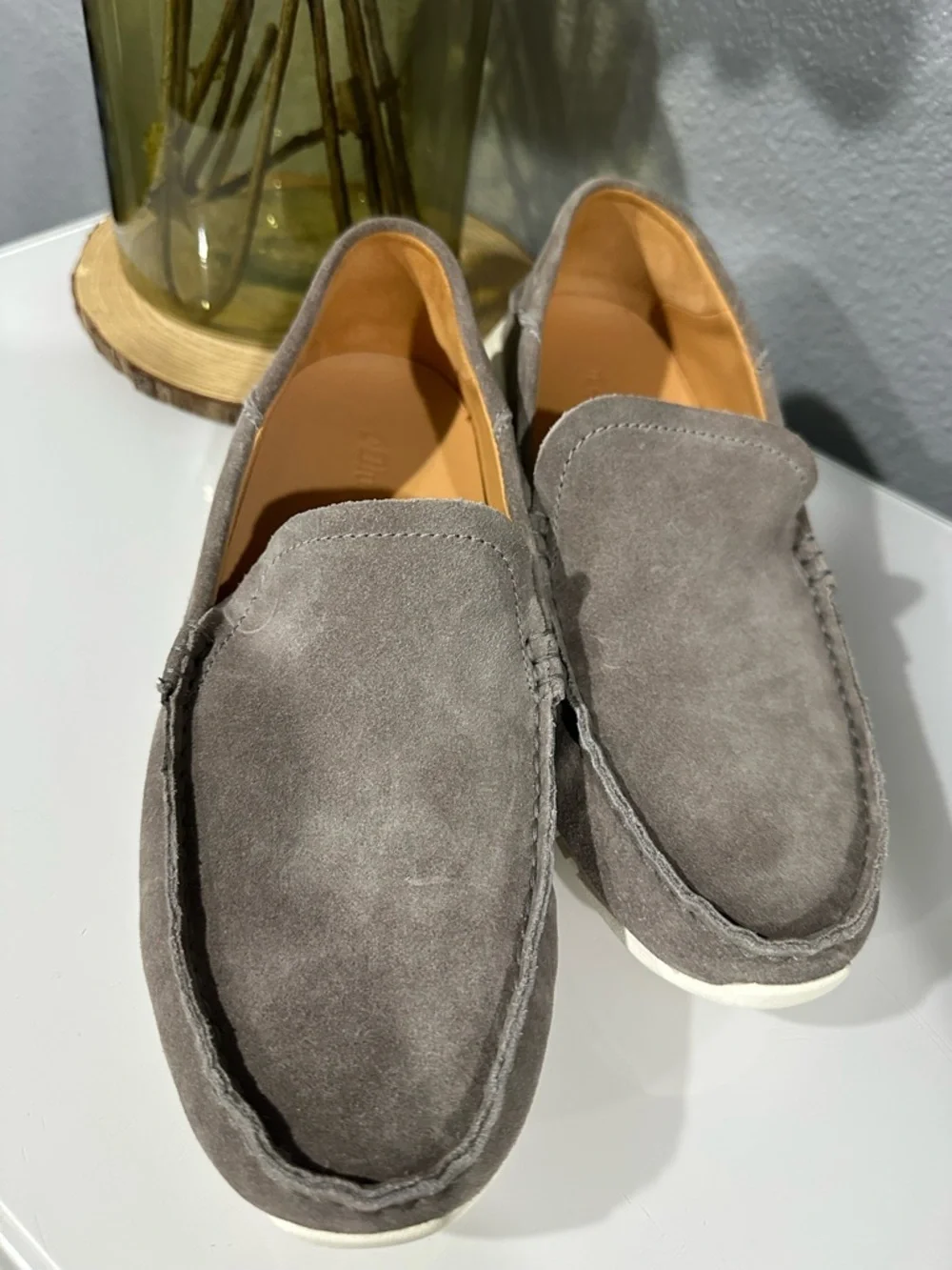 NEW! Men's Olukai Ka’a Loafers in Taupe Sz 9
